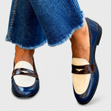 Deolinda | Mocassins com Detalhes em Contraste