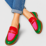 Francisca | Mocassins Casuais em Contraste