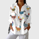 Blusa Leve e Colorida com Estampado