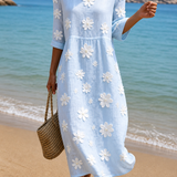 Vestido do Dia a Dia Feminino com Padrão Floral