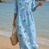 Vestido Casual Feminino com Padrão Floral