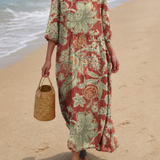 Vestido Casual Feminino com Padrão Floral