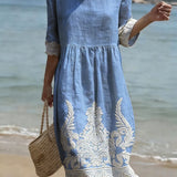 Vestido Casual Feminino com Padrão Floral