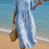Vestido Casual Feminino com Padrão Floral
