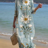 Vestido Casual Feminino com Padrão Floral