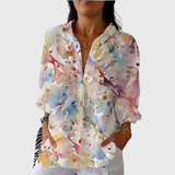 Blusa Leve e Colorida com Estampado