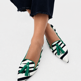 Elisa | Mocassins Zebra Verde