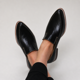 Débora | Mocassins Pretos em Patchwork