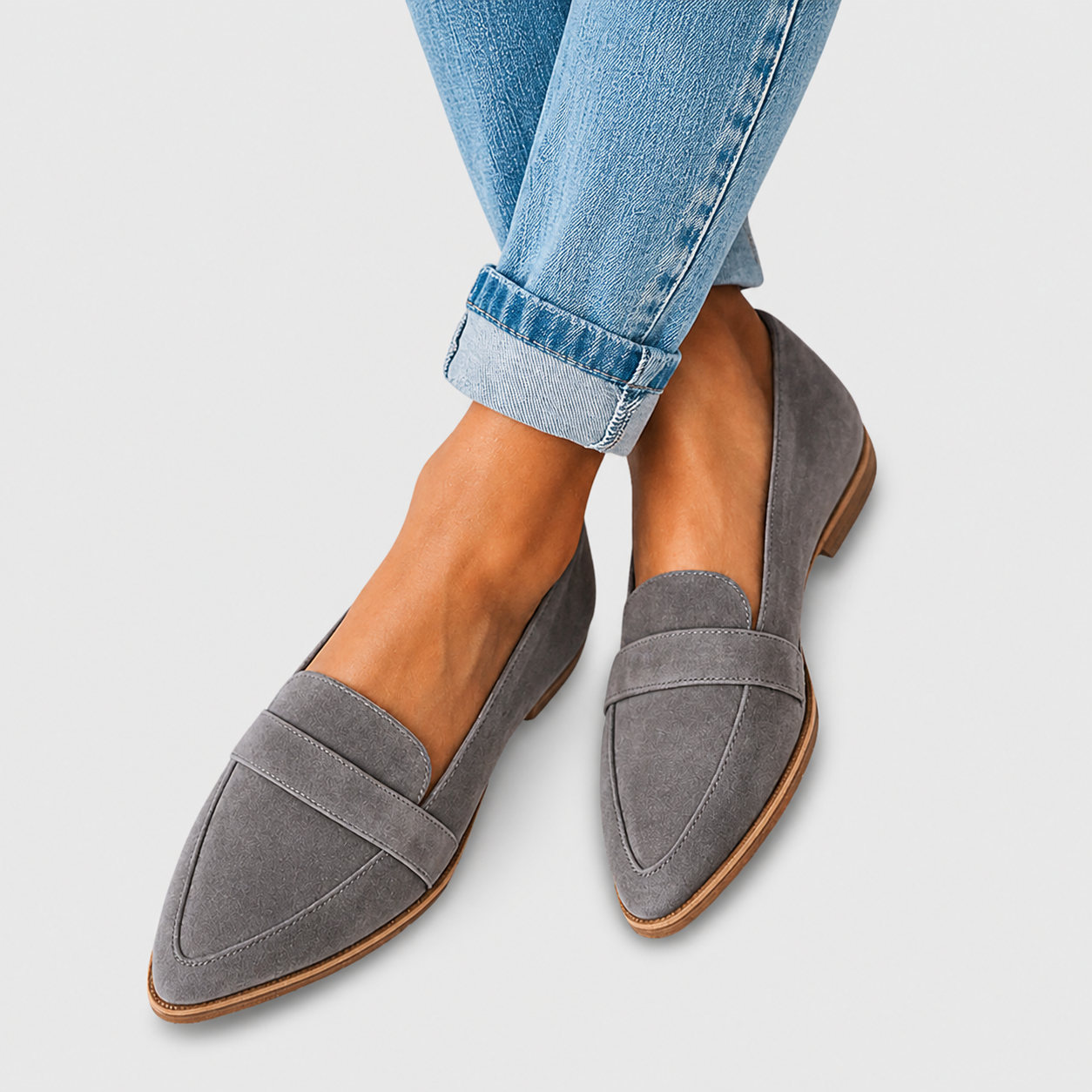 Aurélia | Mocassins Ortopédicos Macios em Camurça