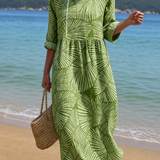 Vestido Casual Feminino com Padrão Floral