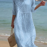 Vestido do Dia a Dia Feminino Bordado