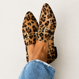 Amélia | Mocassins Elegantes com Padrão Leopardo
