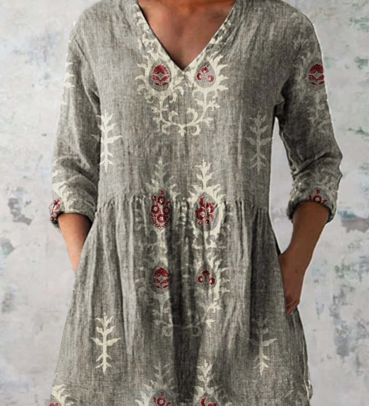 Francisca | Blusa Larga com Decote em V