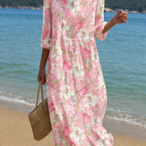 Vestido Casual Feminino com Padrão Floral