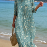 Vestido Casual Feminino com Padrão Floral