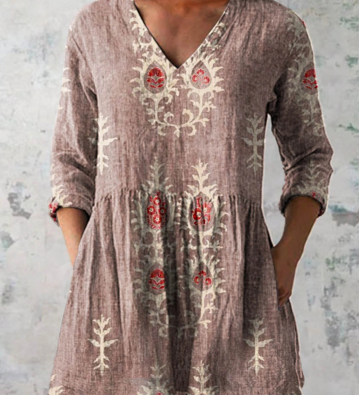 Francisca | Blusa Larga com Decote em V