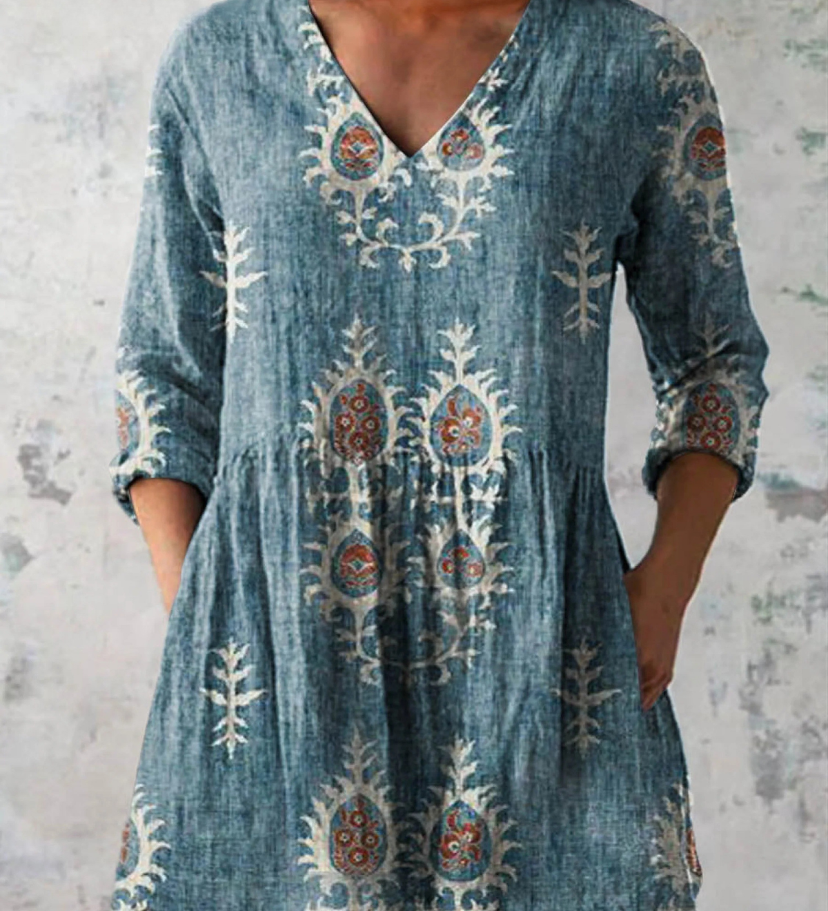 Francisca | Blusa Larga com Decote em V