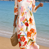 Vestido Casual Feminino com Padrão Floral