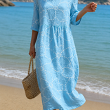 Vestido Casual Feminino com Padrão Floral