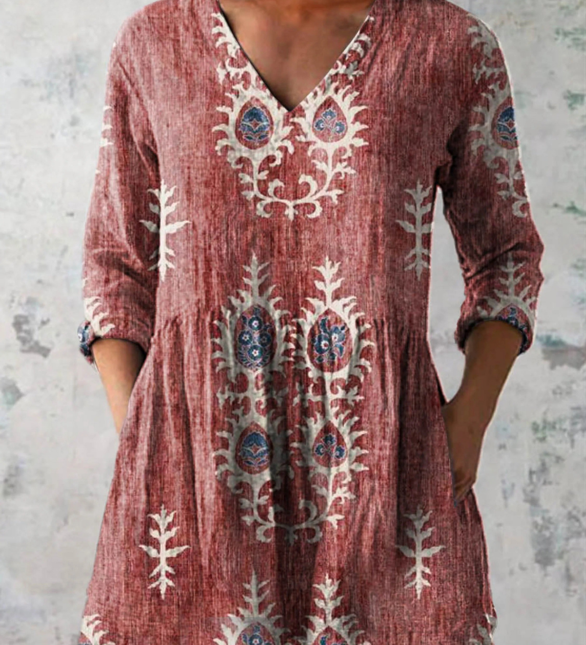 Francisca | Blusa Larga com Decote em V