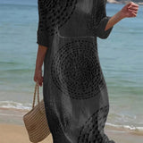 Vestido do Dia a Dia Feminino Bordado