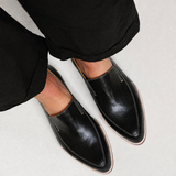 Débora | Mocassins Pretos em Patchwork